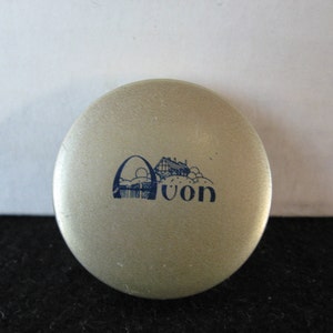Vintage Avon Face Powder Tin  Purse sized Sample size  Tin