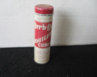 Vintage Herb-ox Bouillon Cubes Tin