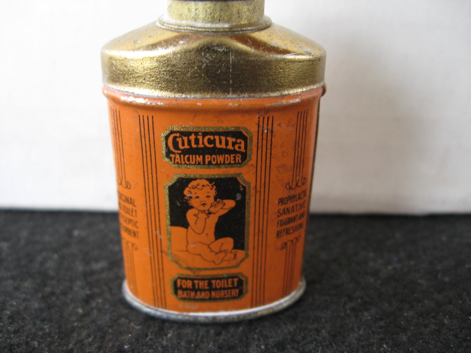 Vintage(SAMPLE) Cuticura Talcum Powder Tin