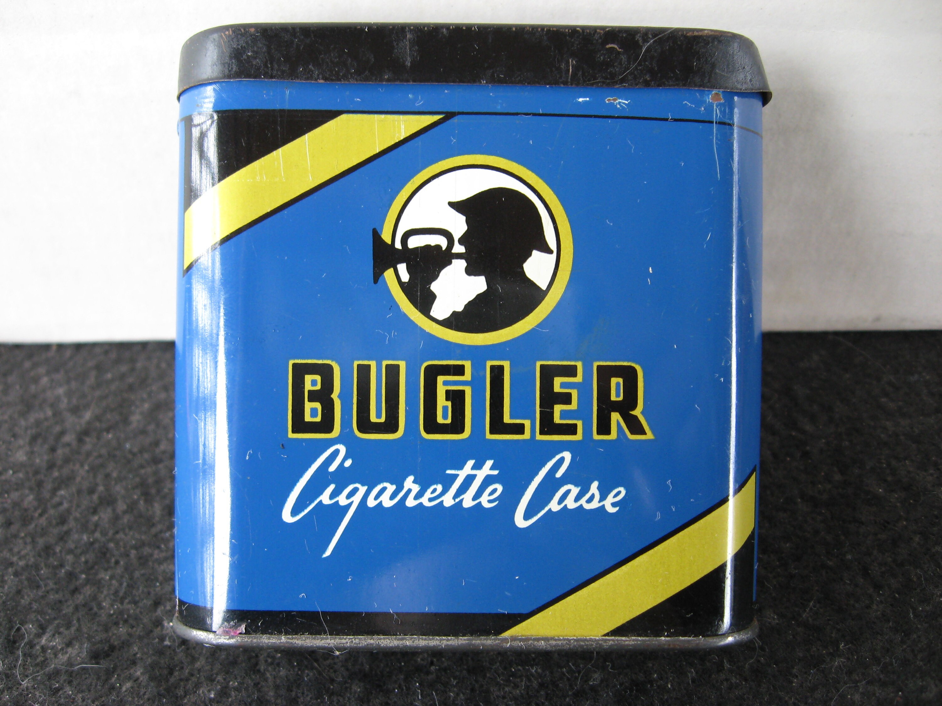 Vintage Collectible 1/2 Size Bugler Tobacco Tin