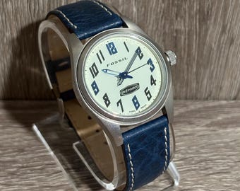 Blue Fossil Defender Men’s Watch With New Battery