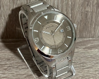 Silver Fossil Stainless Steel Men’s Watch With New Battery