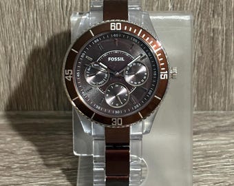 Brown Fossil Stella Women’s Watch With New Battery
