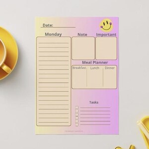 Daily Planner 2026 Weekbundle EN | Digital Planner PDF | Meal Planner and Task List | Colorful Design | Instant Download | StanlleyAssets