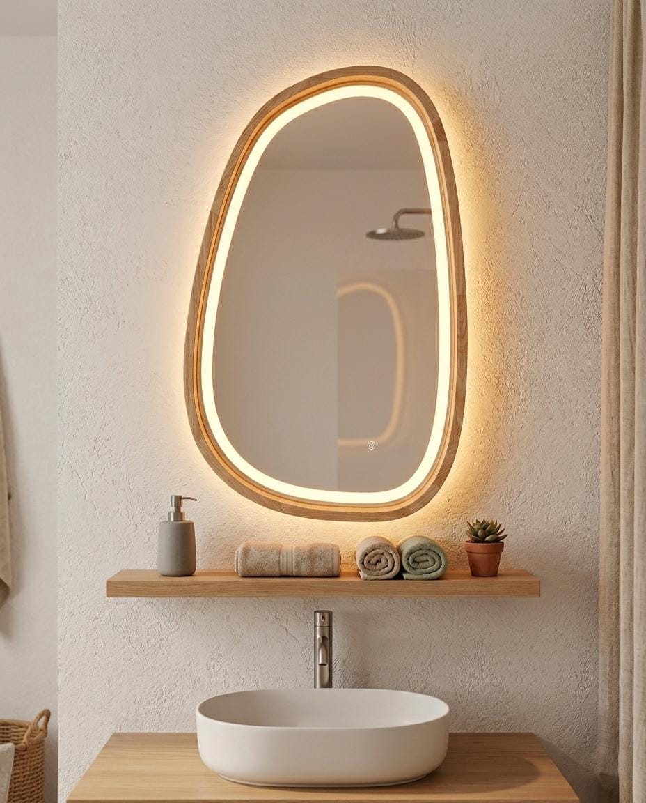 28 wood wall mirror - Etsy 日本