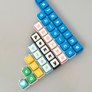Personalized Keyboard Clicker Fidget Keychain