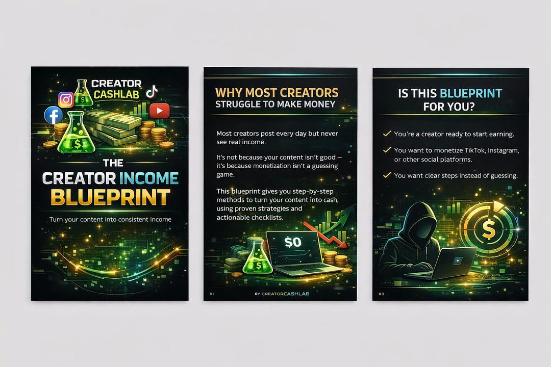 Content Creator Start up Blueprint [E- Book]: Social Media Post ...