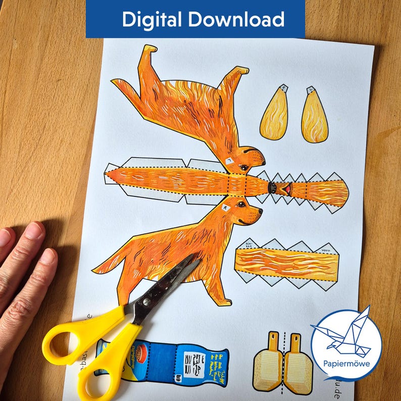 Printable Cocker Spaniel Papercraft – DIY Paper Dog “coco” | 3D Dog ...