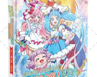 DVD Anime Kira Kira Precure A La Mode Hirogaru Sky! Precure Volumen 1-50 (Final) + Película Subtítulos en inglés Todas las regiones Caja recopilatoria Envío rápido