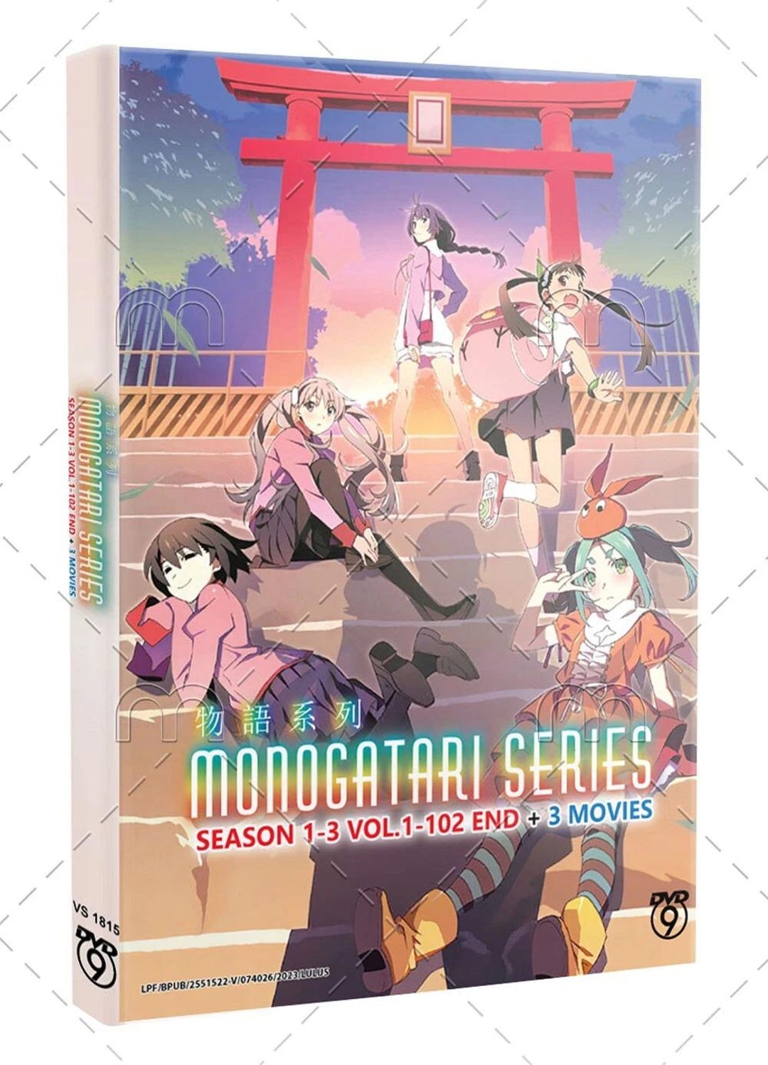 DVD Anime Monogatari Series (season 1-3) (volume. 1-102 End) +3 Movies ...