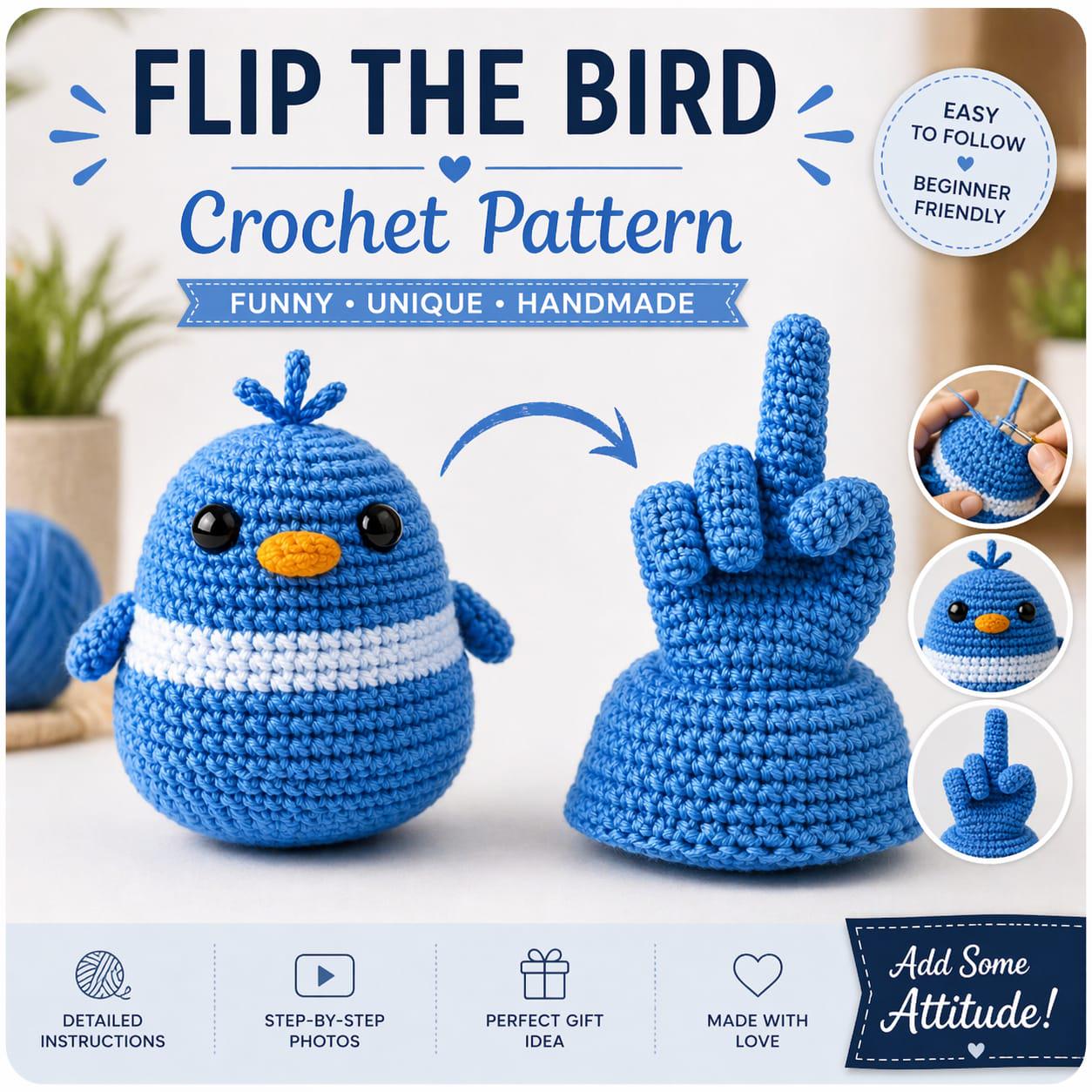 鳥のかぎ針編みパターン - Etsy 日本