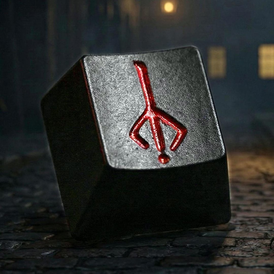 Bloodborne Hunter's Mark Artisan Keycap – Hand-painted Resin Cherry MX ...