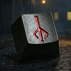 Nakładka na klawisz Bloodborne Hunter's Mark Artisan – ręcznie malowana żywica Cherry MX Escape Keycap