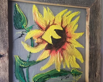Sunflower screen painting