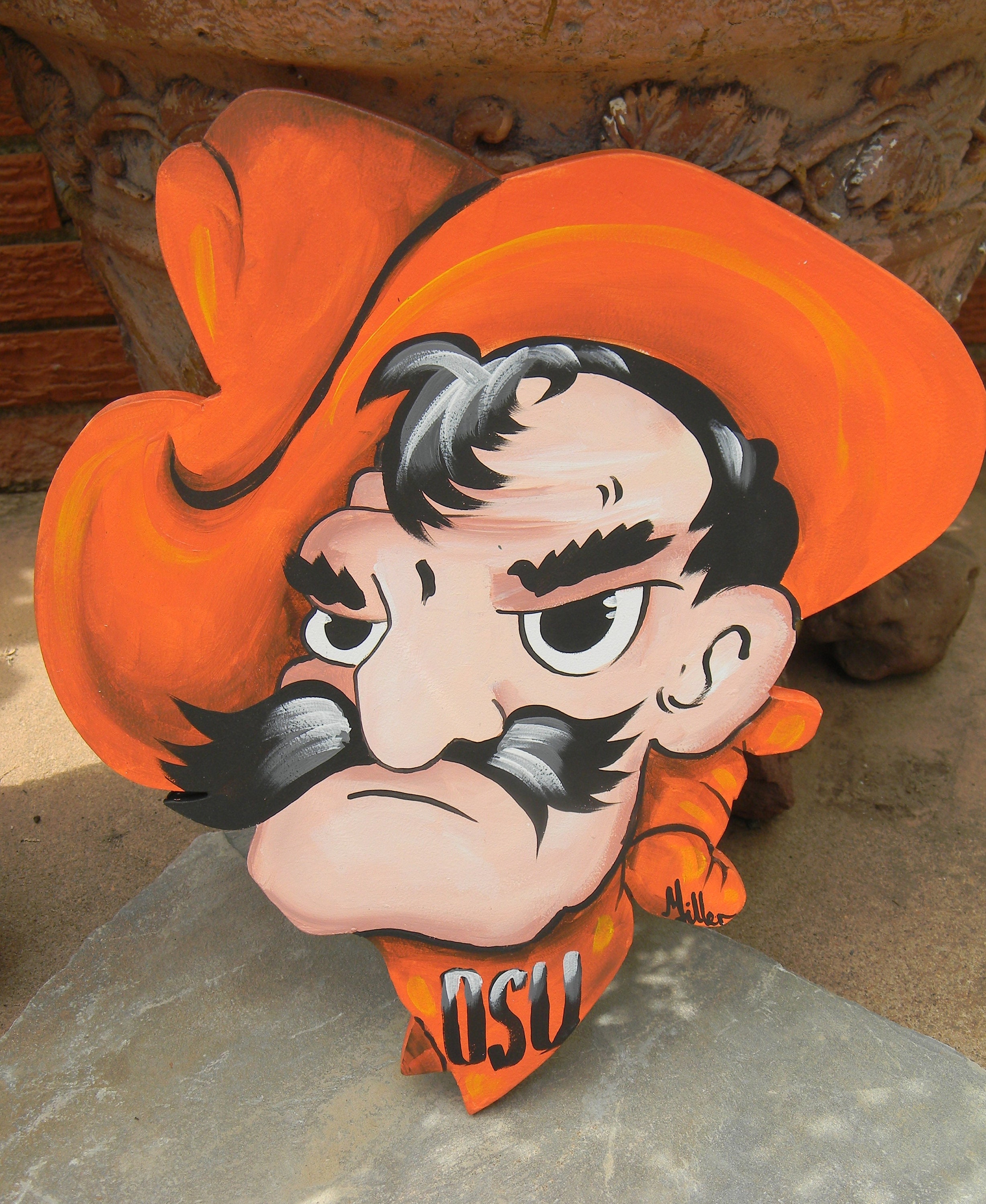 Pistol Pete of Oklahoma State University OSU Mascot Officially picture image