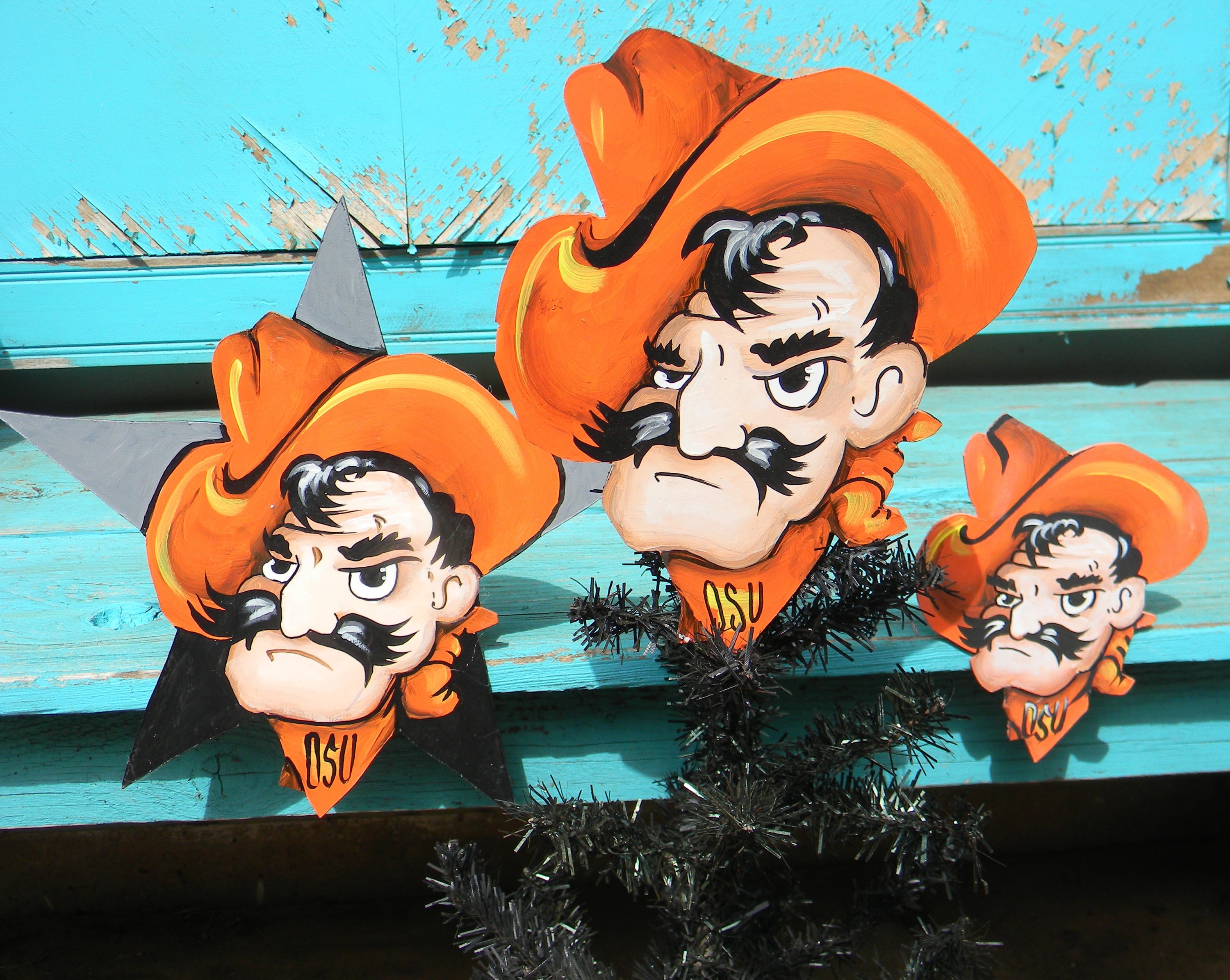 Oklahoma State University OSU Pistol Pete Tree Topper Christmas