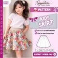 Kids Circle Skirt Sewing Pattern PDF | Easy Beginner Skirt Pattern | Girls Skirt Pattern 2Y-10Y | Printable Sewing Pattern |DIY Kids Clothes product logo