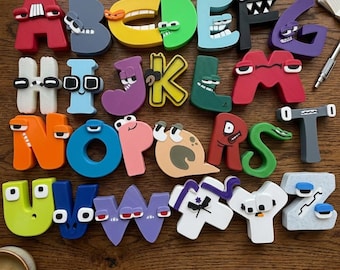 Full A–Z Uppercase Letter Character Figure Set – Educational Toy Collection