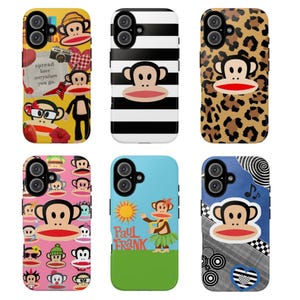PPaul Frankk Monkey Phone Case Cute Cartoon Julius Design Protective Cover for Iphone 17 16 15 14 13