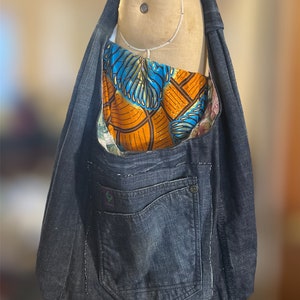 Denim Bag, Hobo Bag, Shoulder Bag, Handmade Bag, Jean Bag, Jean Purse, Upcycled Bag, Bag