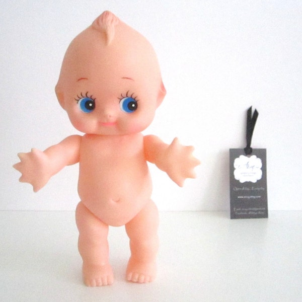 VINTAGE 1970s KEWPIE doll - 20.5 cm, bath toy, plastic, rubber