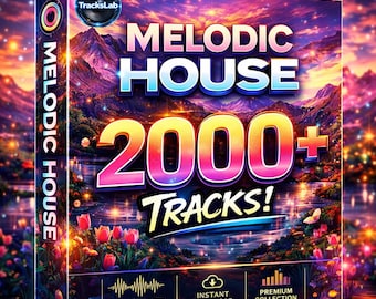 Colección de más de 2000 pistas de música MELODIC HOUSE / Loops profesionales de Deep House / Descarga instantánea / Paquete de música electrónica libre de regalías