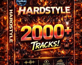 Colección de más de 2000 pistas de música HARDSTYLE / Hard Dance y Kicks profesionales / Descarga instantánea / Paquete de producción libre de regalías