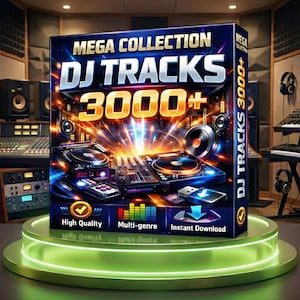 3000+ DJ Tracks Bundle – High Quality Multi-Genre Music Collection | House, Techno, Trance, EDM | Instant Download