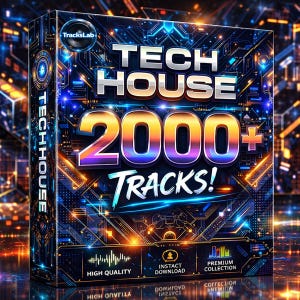2000+ TECH HOUSE Music Tracks Sammlung | Professionelle DJ & Produktion-Loops | Sofortdownload | Royalty Free Pack für elektronische Musik