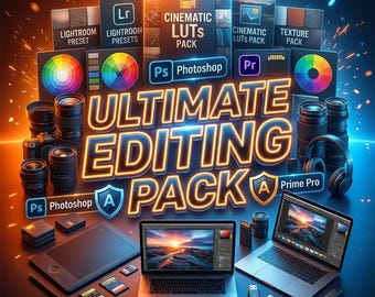 Videoschnittpaket | Presets, LUTs, Übergänge, Overlays für Premiere Pro, CapCut (Digital Download)
