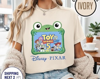 Camiseta de Toy Story 5 de Disney Pixar, camiseta de Woody, Buzz Lightyear y Lilypad, camiseta de Toy Story con colores cómodos y camisetas con personajes de películas de Disney.