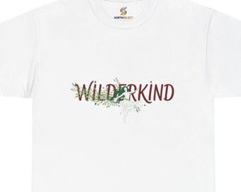 Wilder Kind Botanical Graphic Tee | Nature Lover Minimalist Unisex Shirt