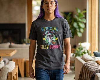 Official Silly Bunny T-Shirt | Cartoon Easter Bunny Kids Tee