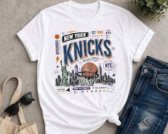 Comfort Colors® New York Basketball Shirt, Retro NYC Hoops Tee, Vintage Streetwear Sports Graphic, Comfort Colors Gift