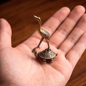 Crane on Turtle - Etsy