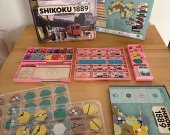 Shikoku 1889 Organizer Insert for Grand Trunk Games Edition Board Game Storage Solution