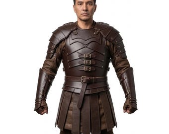 Genuine Assassin Combat Armor for Men | Leather Stealth Suit | Cosplay Wear | Gift for Him
