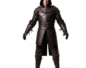 Handmade Shadow Assassin Armor for Men | Stealth Warrior Outfit | LARP Cosplay Suit | Gift for Him