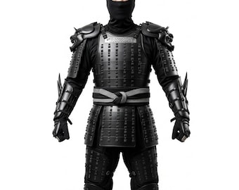 Genuine Samurai Combat Armor for Men | Japanese Warrior Outfit | LARP Festival Wear | Gift for Him