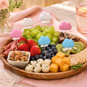 Cloud Music Note Eye Food Picks, Bento Lunchbox Dessert Frukt Förrättsspett