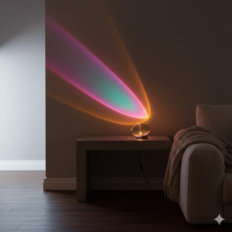 Crystal Sky Eye Table Lamp, Sunset Projection LED Light, RGB Remote - Etsy