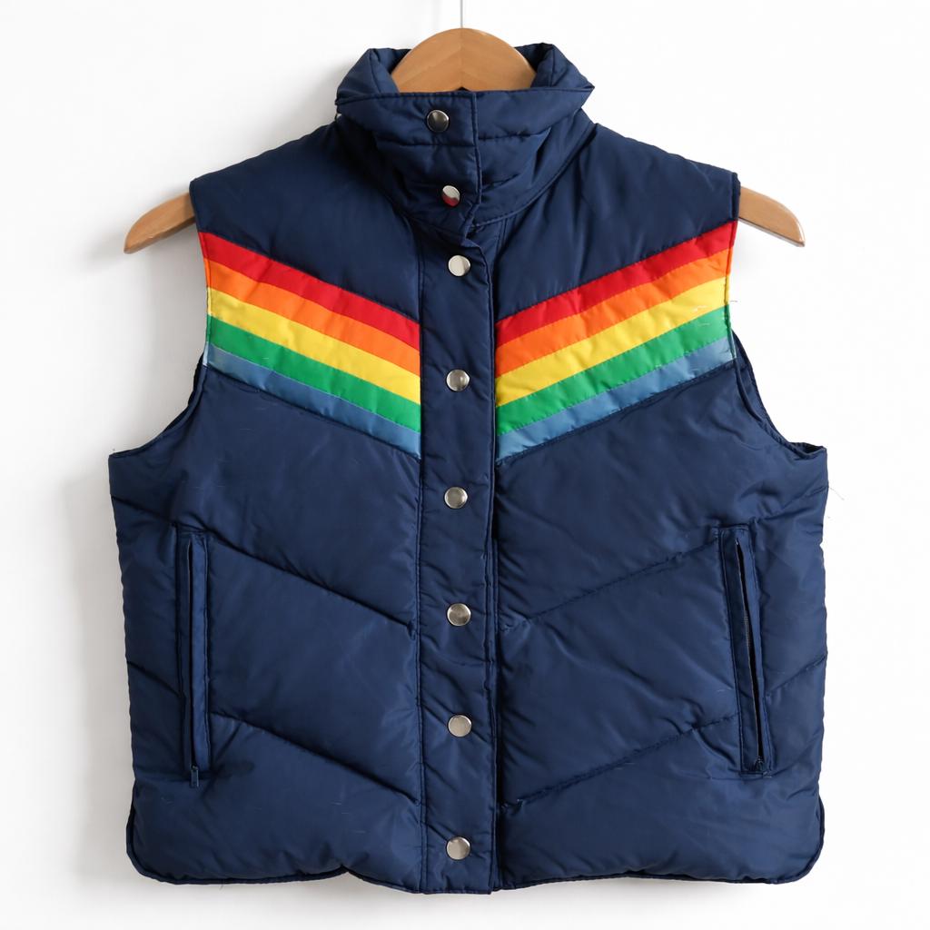 80s Puffer Vest - Etsy