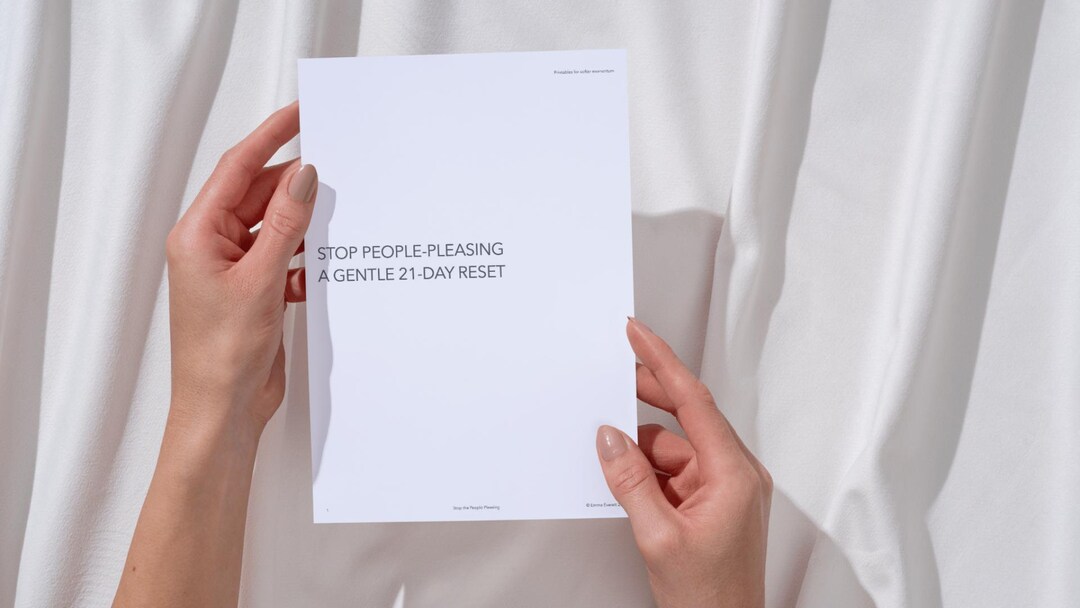 Stop Overcommitting Stop People Pleasing Printable | Gentle 21-day Boundaries Reset | Guilt ...