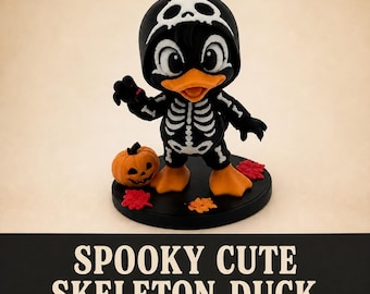 Cartoon Halloween Duck Figurine,Halloween Decor, Gothic Fall Decor, Shelf Decor, Fall Decor