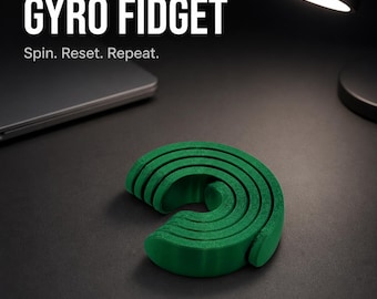 3D Printed Gyro Spinner – Multicolor Fidget Toy for Stress Relief, Focus, Anxiety (Adults, Kids)