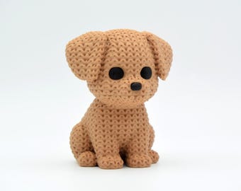 Figura de cachorro de crochet para amantes de los perros
