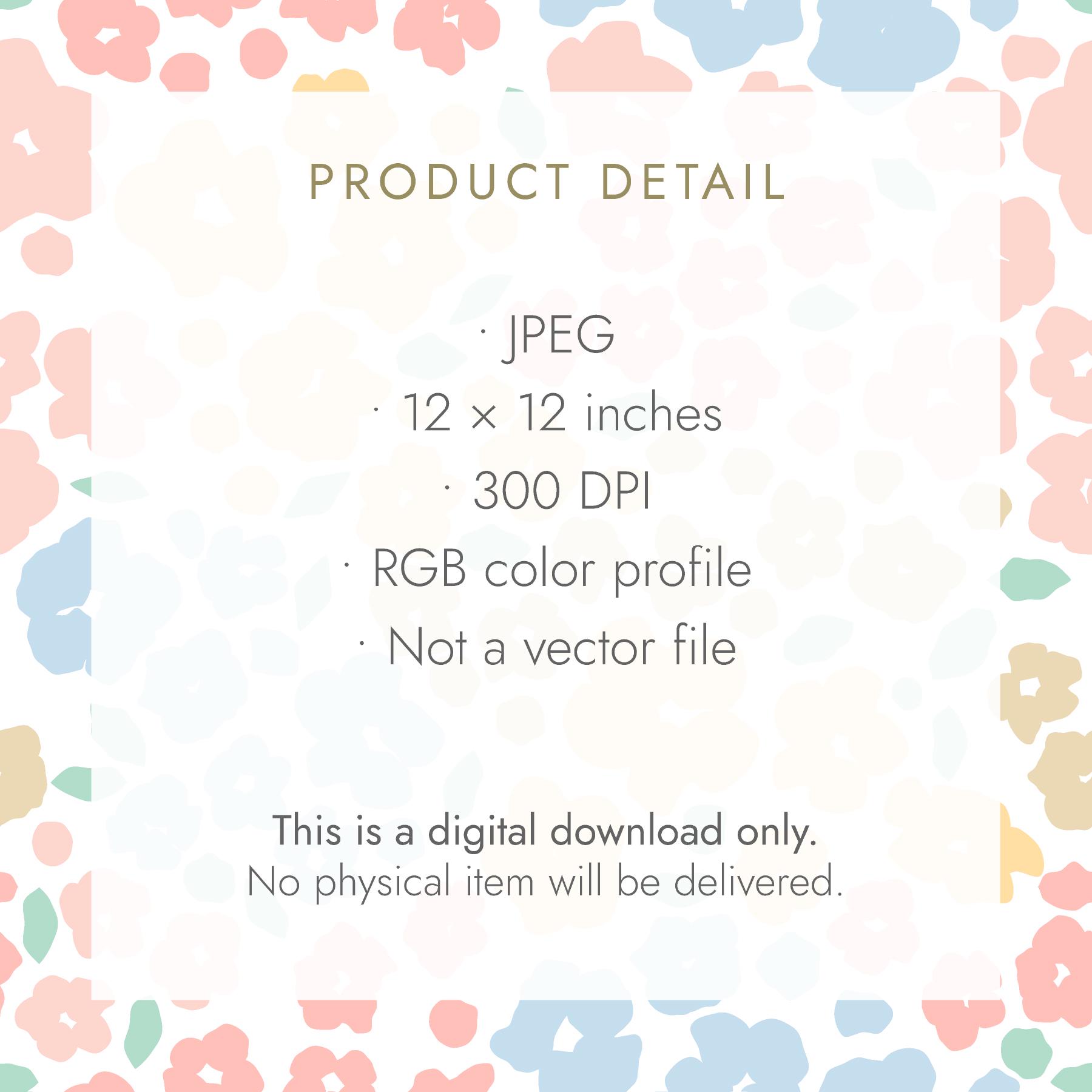 Pastel Ditsy Floral Seamless Pattern | Vintage Flower Digital Paper ...