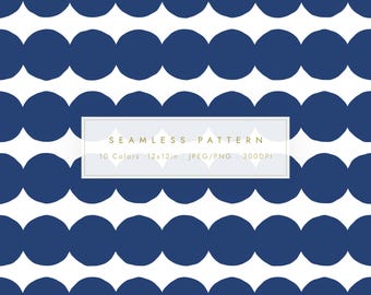 Minimal Nordic Circle Pattern | Seamless Geometric Digital Paper (10 Colors, JPG/PNG)