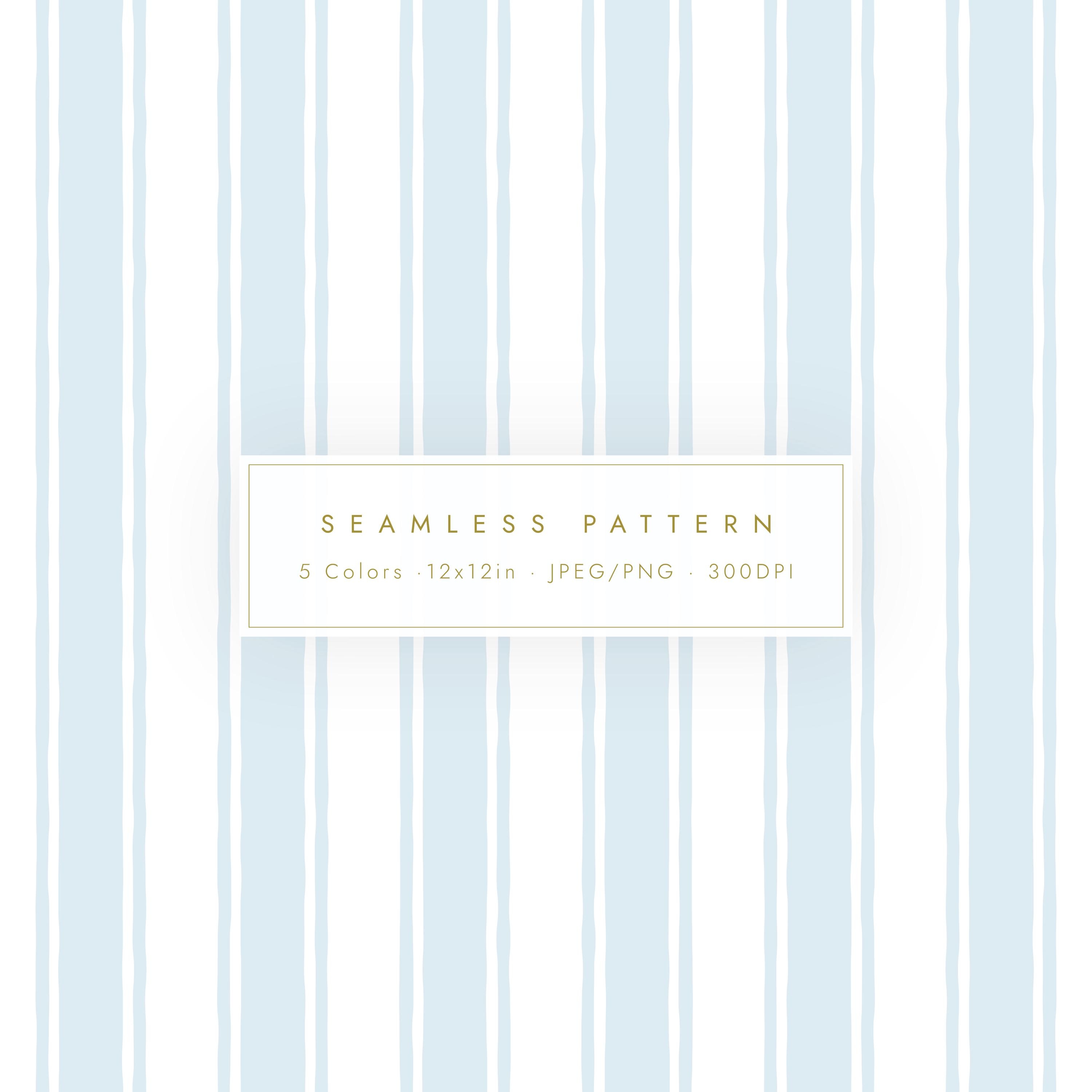 5 Color Pastel Imperfect Stripe Digital Paper Pack | Seamless Repeating ...