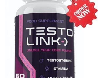 Testo Link Capsules for Men | Testosterone Support | Energy Stamina & Muscle Health | 60 Capsules